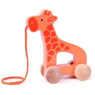 Hape Giraffe Wooden Push and Pull Toddler Toy