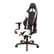 DXRacer Racing Series OH/RH110/NWR Racing Seat Office Chair Gaming Ergonomic Adjustable Computer Chair with - Includes Head and Lumbar Support Pillow (Black, White, Red)