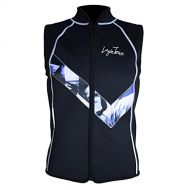 Layatone Wetsuit Vest Top Premium 3mm / 2mm Neoprene Top Diving Surfing Canoeing Suit Top Vest Men Women Zipper Scuba Wet Suits Men