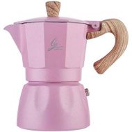 AFANGMQ Convenience 150ml/300ml, Stovetop Espresso Maker, Italian Moka Pot Coffee Maker, Cuban Stove Top Small Coffee Maker for Cappuccino or Latte (Color : Pink, Size : 150ml)
