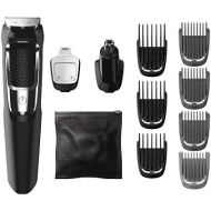 Philips Norelco Multigroom Series 3000 MG3750 / 50 Beard Face and Body Hair Trimmer for Men 13 Accessories No Oil Blade Required