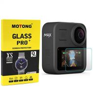 MOTONG For GoPro Max Screen Protector - Tempered Glass Screen Lens Protector For GoPro Max,9 H Hardness, 0.3mm Thickness,Made From Real Glass