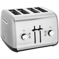 키친에이드KitchenAid Kmt4115cu 4-Slice Toaster with Manual High-Lift Lever, Contour Silver