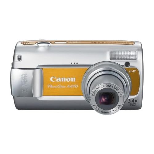 캐논 Canon PowerShot A470 7.1 MP Digital Camera with 3.4x Optical Zoom (Orange)