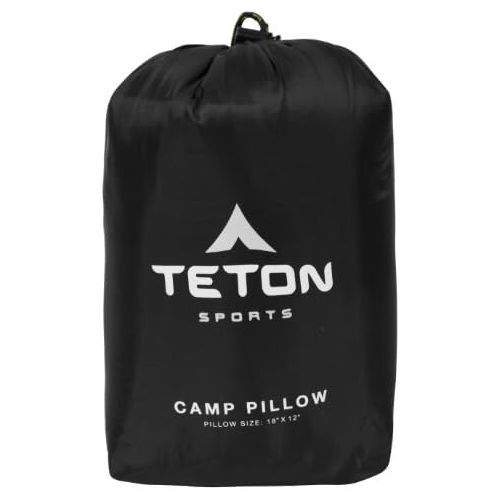  TETON Sports Camp Pillow; Great for Travel, Camping and Backpacking; Washable,