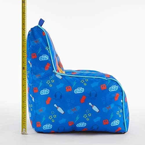 디즈니 [아마존베스트]Disney Mickey Mouse Kids Nylon Bean Bag Chair with Piping & Top Carry Handle