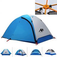2 Person Backpacking Tent and Camping Tents, AYAMAYA Ultralight Waterproof Double Layer Easy Setup 2 Doors Lightweight 2 Man People Backpack Tent for