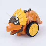 WZRYBHSD 2.4Ghz Remote Control Car Auto-Demo Electric Racing with Light Dinosaur Sounds Off-Road Vehicle 2WD RC Stunt Car Triceratops Toy for Children Boys Kids Christmas Birthday