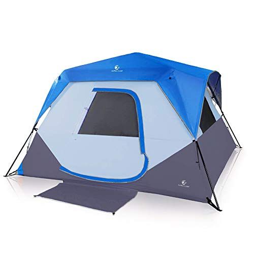 ALPHA CAMP Camping Tent 8 Person Instant Family Tent, 60 Seconds Easy Setup Cabin Tent with Rainfly and Mud Mat - 12 x 9