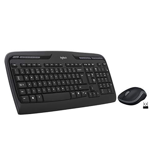 로지텍 Logitech MK320 Wireless Desktop Keyboard and Mouse Combo ? Entertainment Keyboard and Mouse, 2.4GHz Encrypted Wireless Connection, Long Battery Life (Discontinued by Manufacturer)