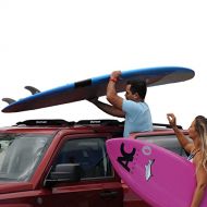 DORSAL Wrap Rax Surfboard Soft Roof Rack Pads and Tie Down Straps, 19 / 28 Long Pair, Universal Car Roof Rack for Longboard, Paddleboard, Snowboard, Canoes, SUP, Kayak 20