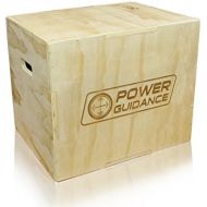 [아마존베스트]Power Guidance 3-in-1 Wooden Plyo Box, Jump Box, Ideal for Cross Training, 75/60/50 cm, 60/50/45 cm, 40/35/30 cm, Plyometric Jump Box