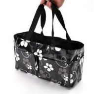 Fdit Portable Baby Diaper Bag Insert Organizer Nappy Changing Waterproof Storage Tote Bag for Moms Mommy Mother(Black)
