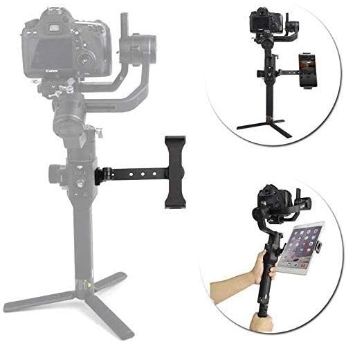  Anbee Aluminum-Alloy Extension Monitor Holder Tablet Stand/Cell Phone Clip Mount for DJI Ronin-S/SC/RS 2 / RSC 2 Handheld 3-Axis Gimbal Stabilizer