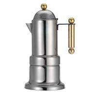 Bewinner Stovetop Coffee Makers, Stainless Steel Moka Pot for Home Office Stovetop Espresso Coffee Maker with Safety Valve 4 Cups(50ml/Cup) Food Grade Stainless Steel