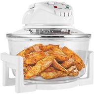 [아마존베스트]-Service-Informationen GIANTEX Halogen oven, hot air oven, convection oven with extension ring, 17 L, table convection oven, multifunctional, temperature up to 250 °C, 60 minutes timer, 1200-1400 W