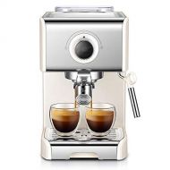 Eummit coffee maker Espresso Machine, Pump coffee Machine Semi-automatic Small Household coffee Machine Steam Milk coffee Machine 200mm × 250mm × 280mm White (Color : White)