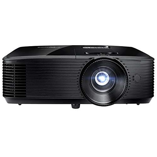 Optoma H190X Affordable Home & Outdoor Movie Projector HD Ready 720p + 1080p Support Bright 3900 Lumens for Lights-on Viewing 3D-Compatible Speaker Built in