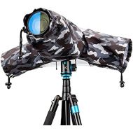 Kiorafoto Camera Lens Rain Cover Raincoat Sleeve Gear Camo for Canon EOS R5 R6 R Rp Rebel T7 T8i T7i T100 90D 80D 4000D SL3 SX70 SX60 Nikon Z7 Z6 II Z5 D780 D850 D750 D7500 D5600 D3500 Coolp