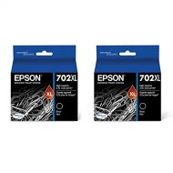 Epson T702XL120-S DURABrite Ultra Black High Capacity Cartridge Ink - 2 Pack