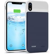 [아마존베스트]Lonlif Battery Case for iPhone XR, 5000mAh Protective Charging Case Portable Rechargeable Battery Pack Extended Slim Charger Backup Power Bank(6.1 inch)-Black