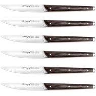 Steak Knife Set Steak knives Set of 6, Non Serrated Steak Knives, Stainless Steel Steak Knife, Emo joy Knife Set with Gift Box