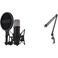 Rode NT1 5th Generation Condenser Microphone with SM6 Shockmount and Pop Filter - Black & PSA1