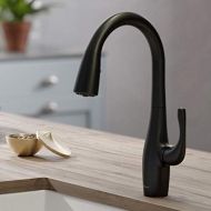 KRAUS KPF-1670MB Esina Dual Function Pull, Faucets for Kitchen Sinks, Single-Handle, Matte Black