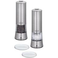 Zassenhaus Gera Electric Salt and Pepper Mill Stainless Steel with Coaster