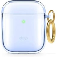 [아마존베스트]elago Clear TPU Case Transparent Case Compatible with Apple AirPods 2 & 1 - Premium TPU, Anti-Yellow, Smudge-Free, Supports Wireless Charging (Transparent)