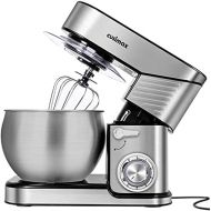 Stand Mixer, CUSIMAX 6.5QT Stainless Steel Mixer 6-Speeds Tilt-Head Dough Mixers for Baking with Dough Hook, Wire Whisk & Flat Beater, Splash Guard for Home Cooking kitchen Mixer,