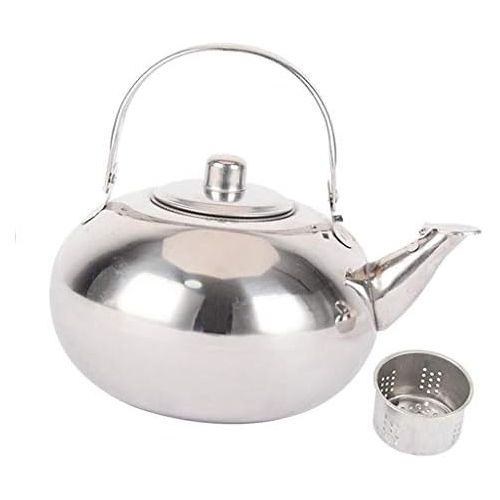  Baoblaze Edelstahl Teekrug Leicht Teekanne mit Sieb wiederverwendbar Wasserkocher - 1,5 L