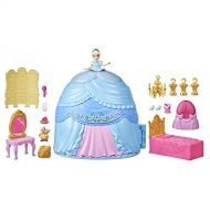 Disney Princess Secret Styles Cinderella Story Skirt, Playset with Doll, Furniture, and Extra Fashions, Toy for Girls 4 Years Old and Up