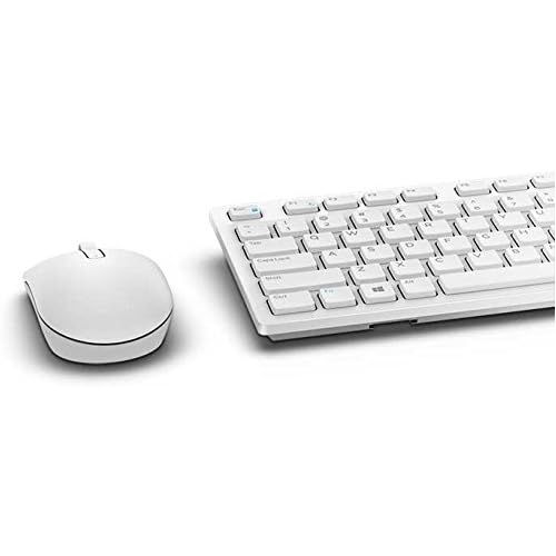 델 [아마존베스트]DELL KM636 Bluetooth QWERTY Keyboard English White - Keyboards (Standard, Wireless, Bluetooth, QWERTY, White, Mouse Included)