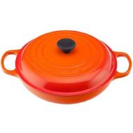 Le Creuset Enameled Cast Iron Signature Braiser, 3.5 qt., Flame