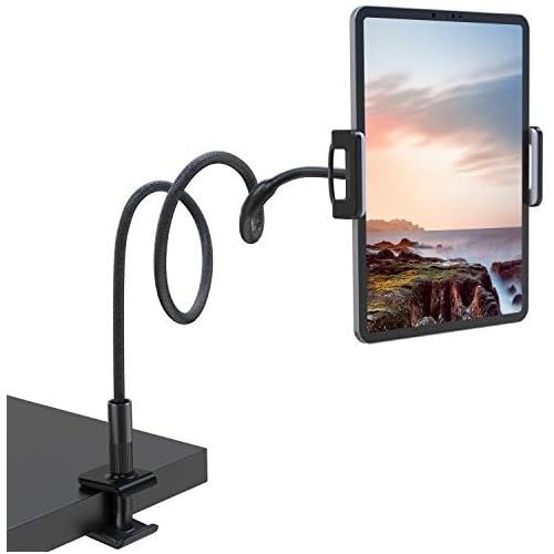  [아마존베스트]NULAXY Gooseneck Tablet Holder, Lazy Tablet Holder: Flexible in Bed Adjustable Stand for Pad Mini 2 3 4, Pad Pro 2018, Pad Air, Switch, Galaxy Tab and Other 4.7 - 10.5 Inch Devices