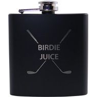 [아마존베스트]CustomGiftsNow Birdie Juice 6oz Flask - Great Gift for A Golfer, Fathers Day, Birthday, or Christmas Gift (Black)