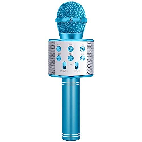  [아마존베스트]LITTLEFUN Wireless Bluetooth Karaoke Microphone Speaker Machine Home Party Birthday Gift - Great Gift