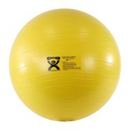 CanDo Deluxe ABS Inflatable Exercise Ball, Yellow, 17.7