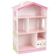 KidKraft Dollhouse Cottage Bookcase Wooden Childrens Furniture with Shelves and Hidden Storage, Gift for Ages 3+