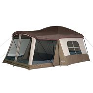 Wenzel Klondike 8 Person Water Resistant Tent with Convertible Screen Room for Family Camping
