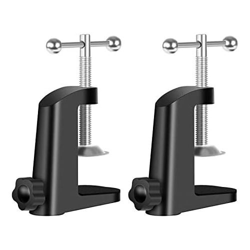 니워 [아마존베스트]Neewer Robust metal table mounting clamp for microphone hanging boom scissor arm stand holder with adjustable positioning screw, fits up to 1.97 inches / 5 cm table thickness, bla