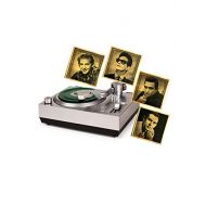 Crosley RSD3 Mini Turntable with Four Sun Record Company 3 Vinyl Records, Clear Dust Cover and Built-in Speaker