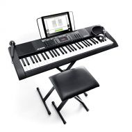 [아마존베스트]Alesis Melody 61 MKII | 61 Key Portable Keyboard with Built In Speakers, Headphones, Microphone, Piano Stand, Music Rest and Stool