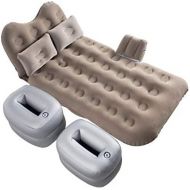 LXUXZ Inflatable Car Travel Air Mattress Back Seat Kit Vacation Camping Sleep Mattress with 2 Air Pillows (Color : Gray, Size : 127x82cm)