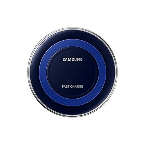 삼성 Samsung Qi Certified Fast Charge Wireless Charger Pad (Includes Wall Charger) Universally compatible with all Qi enabled phones - Black/Blue (2 PACK)