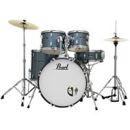 [아마존베스트]Pearl Roadshow 5-piece Complete Drum Set with Cymbals - 22 Kick - Aqua Blue Glitter