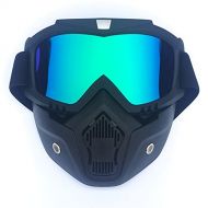 WYWY Snowboard Goggles Windproof Motocross Protective Glasses Safety Goggles with Mouth Filter Men Women Ski Snowboard Mask Snowmobile Skiing Goggles Ski Goggles (Color : 8)