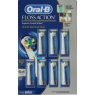 Oral B Triumph FlossAction Power Toothbrush Refills (6 ct), plus 1 Interspace Power Tip Refill