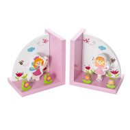 [아마존베스트]Mousehouse Gifts Kids Fairies Home Decor Themed Fairy Bookends for Girls Nursery or Bedroom